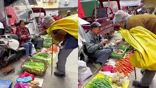 阿義假扮乞丐上市集乞討，惡毒大姊不借錢還拿阿義碗裡的，結局真是太解氣了！ 【阿義走鄉村】