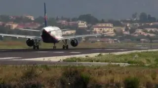 Corfu Airport - Kerkyra Airport - LGKR - landing - take-off - HD