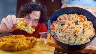 Сырные рулетики из пепперони, которые можно разобрать на части!