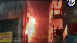 Massive fire broke out at a commercial building in sector 51 Noida | Ten News