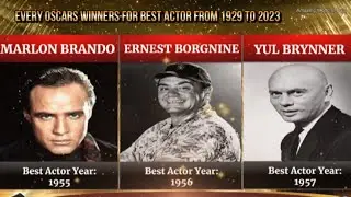 Every Oscars Winners For Best Actor | 1929 - 2023