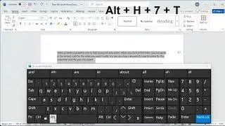 Shortcut to make text toggle case in word