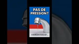 Pas de pression en eau chaude ? Voici la solution ✅   #astuce #bricolage #plomberie