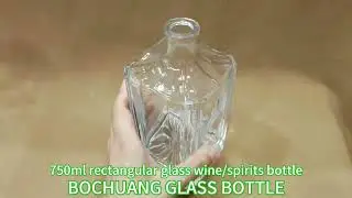 #750ml rectangular bottle#750ml wine bottle#750ml spirits bottle#liquor glass bottle#spirits bottle