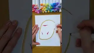 Deconstructed Jason's Friday the 13th Face Mask Drawing with Alcohol Markers & Sharpie | Halloween
