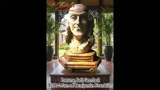 Patung Jati Gembol Ukir Model Manusia - Benjamin Franklin ($100)