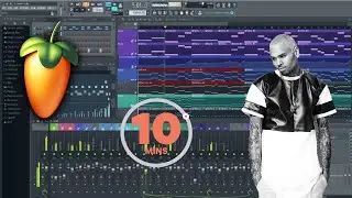 I Mad A Melodic Trap Beat in 10 minutes using FL Studio (Chris Brown Type beat)