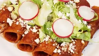 ¡ENCHILADAS ROJAS DE POLLO!! Deliciosas😋