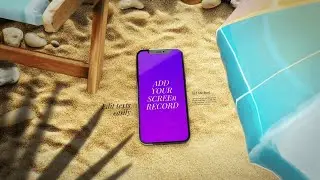 Summer Phone Mockup: After Effects template