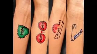 How to make simple and easy tattoo designs with pen at home