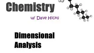 Using Dimensional Analysis