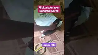 banarasi saree under 600/ flipkart/Amazon saree #shorts #ytshorts #saree