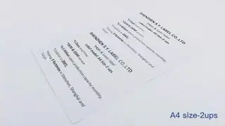 Shipping label for Laser&Inkjet Printer - A4 Size Label 2ups（SY Label）