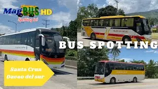 BUS SPOTTING COMPILATION#25 @ SANTA CRUZ DAVAO DEL SUR, MINDANAO STAR, YELLOW BUS LINE AND OTHER BUS