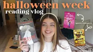 reading only spooky romances for halloween week 🎃🖤 *spoiler free reading vlog*