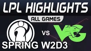 IG vs VG Highlights ALL GAMES LPL Spring 2020 W2D3 Invictus Gaming vs Vici Gaming