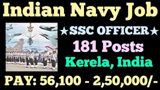 Indian Navy SSC Officer Recruitment 2021 | Indian Navy Job Vacancy 2021