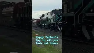Fathers Day Rainy Day Catch #train #railroad #floridaeastcoast #railfan