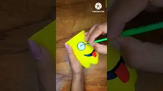 DIY |Plastic Bottle Craft😜😜 Emoji Pen Stand #shorts #youtubeshorts #trending #viral #short #painting