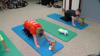 Kids learn coping and stress management during yoga class
