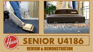 Hoover Senior U4186 Upright Vacuum Cleaner Review & Demonstration