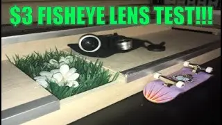 $3 Fisheye Lens for the I Phone off Ebay Quality Test/Review!!! Perfect for Fingerboarding!!!