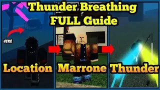 Полное руководство по Thunder Breathing + Местоположение + Поиск Marrone | Demonfall Roblox