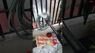 cleaning kitchen hood filter🥳🎉&hearts;️