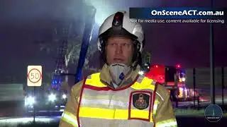 Fire crews battle major fire in Hume overnight