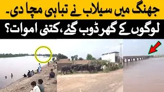 جھنگ میں سیلاب نے تباہی مچا دی۔جھنگ میں سیلاب نے تباہی مچا دی۔|Jaung current situation after flood