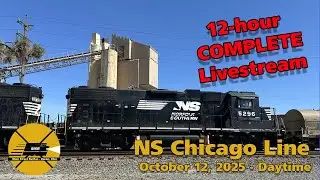 October 12, 2025 #1 - Huron, Ohio, USA | LIVE Train Camera