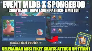 MLBB SPONGEBOB!! CARA DAPAT SKIN SPONGEBOB PATRICK GLOO MURAH | 29 TIKET GRATIS AOT X MLBB 2025 