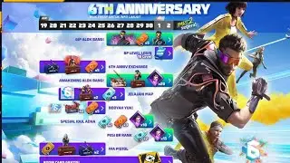 Free Fire 6 Anniversary Rewards Full Review |Free Fire 6th Anniversary Event |Free Rewards