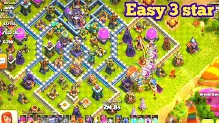 clash of clans super archer blimp th15  | clash of clans super archer attack / Queen Work Amazing