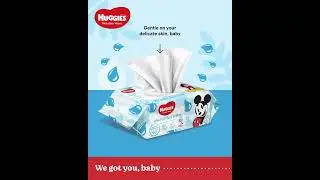 99% Purified Water Huggies Thick Baby Wipes