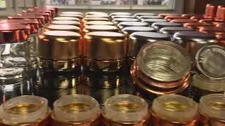 Metallized & Spray Coated Glass Jars and Plastic Caps