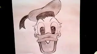 Cute cartoon character drawing,  how to draw duck from cartoon,  drawing tutorial
