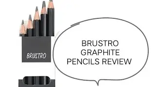 BRUSTRO GRAPHITE PENCILS REVIEW #brustro #drawing #art