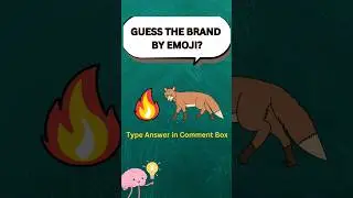Guess the brand by emoji |  Online browser brand quiz questions #guesstheemoji