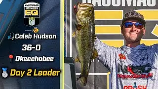 Калеб Хадсон лидирует во второй день соревнований Bassmaster EQ на озере Окичоби с результатом 36...