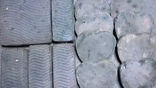 Grey hearts, rigged bars and squares! | ASMR Gym Chalk Crush