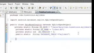Android Application jokes 8 SQLite OpenHelper