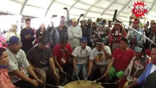 Battle Hill Singers Sunday @ Enoch Powwow 2016