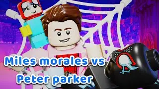 Miles morales vs peter parker | A Father's Nightmare | Lego stop motion 