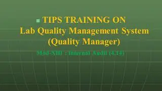 LAB ACCREDITATION ISO 17025 NABL CLAUSE 4.14 INTERNAL AUDIT TIPS - Dr.R.R.LAKHE