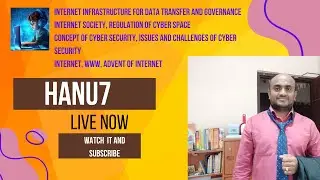 Internet society, Regulation of Cyber space , security, Issues and challenges of CS | HANU7