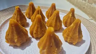 ना मावा ना मलाई 10 मिनट में बनाएं 🙏🏻  गणपति बप्पा के मनपसंद मोदक | Besan Modak Recipe