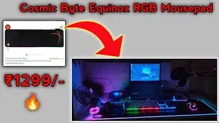 Level Up Your Gaming Setup: Cosmic Byte Equinox RGB MousePad with 4 Port USB Hub - A Gamer's Dream!