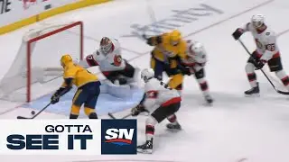 Gotta See It: Senators' James Reimer Reaches Back For Stunning Stick Save