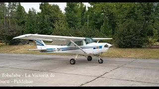 Vuelo a la Victoria y Peldehue en un Cessna 152